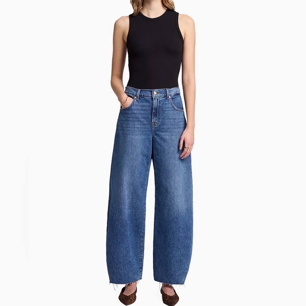 7 For All Mankind Bonnie Curvilinear Wide Leg Jeans – Size 27- NWT